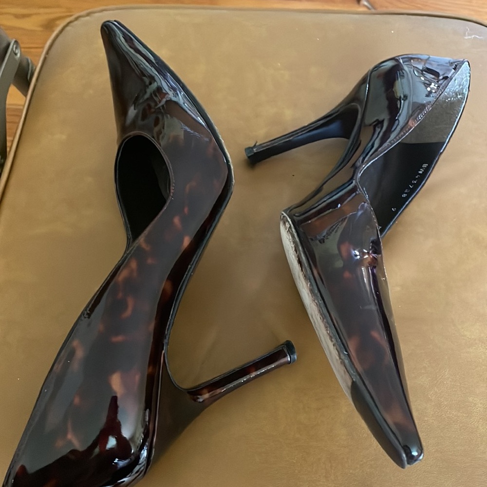 Stuart Weitzman Medium Width Patent Tortoishell P… - image 3